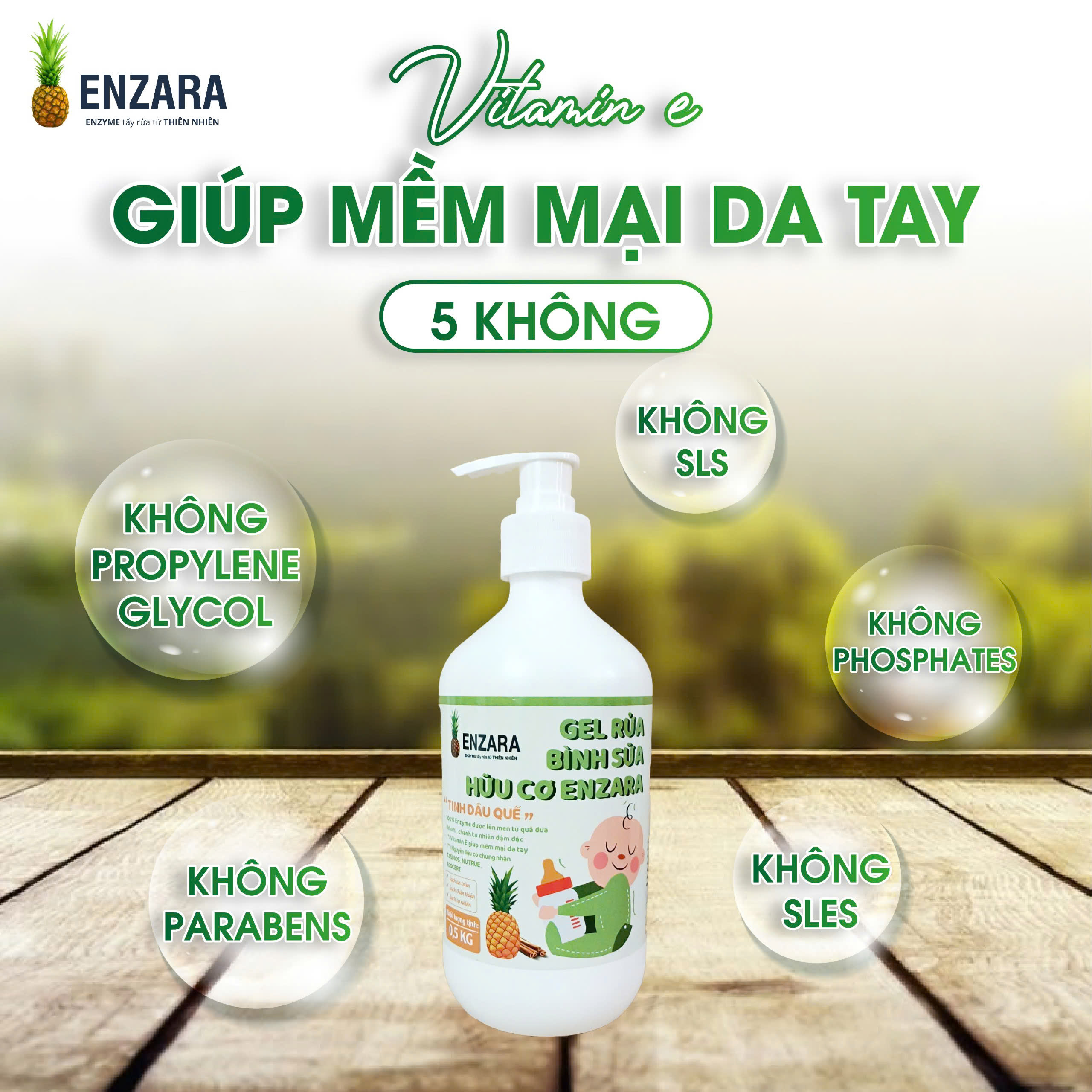 Gel Rửa Bình Sữa ENZARA