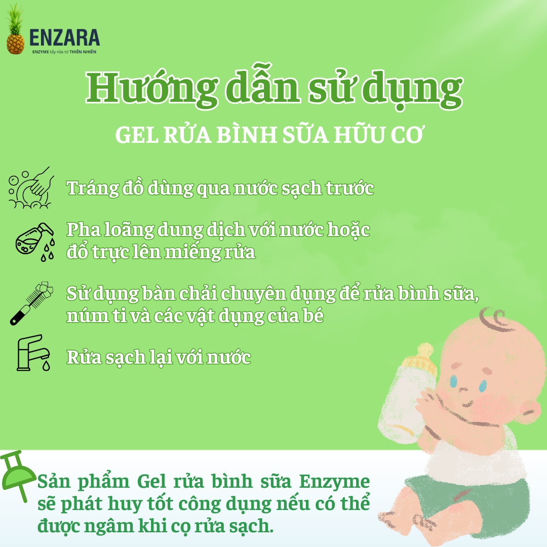 Gel Rửa Bình Sữa ENZARA