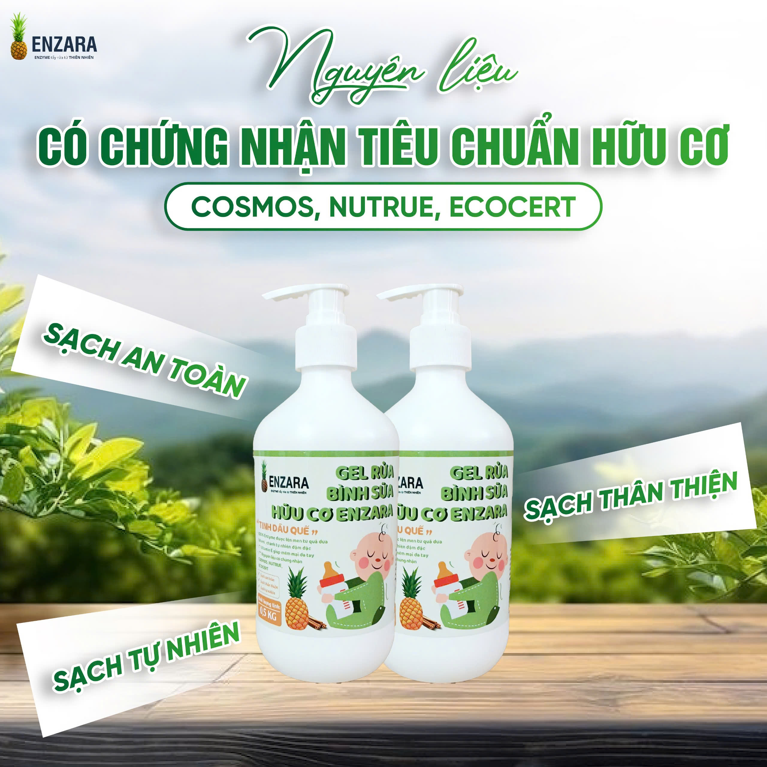 Nước Rửa Bình Sữa ENZARA